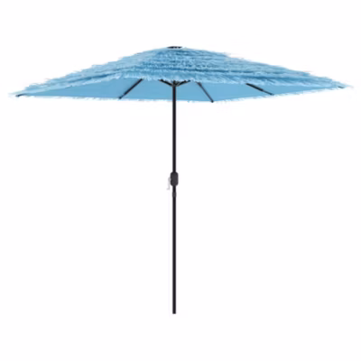 Parasol de jardin avec mât en acier bleu 248x248x248 cm vidaXL