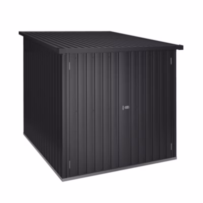 Abri Vélo Extérieur 3,2 m² Moser – Pour 3 vélos – Rails de support inclus – Grande porte doublé – Toit plat
