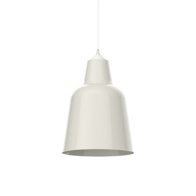 LUMICOM – DONG Suspension, 1X E27, max 42W, métal, blanc brillant, D.25cm