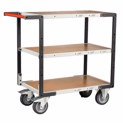 Servante d&rsquo;atelier à monter – 3 plateaux 1000x595mm – Charge 400kg – 884722244