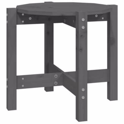 vidaXL Table basse Gris 52,5×45 cm Bois massif de pin 822309