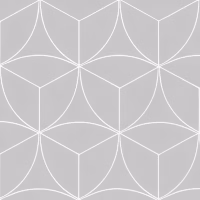 Sol vinyle Textile – Rosace géométrique grise – Rouleau de 4m x 10m