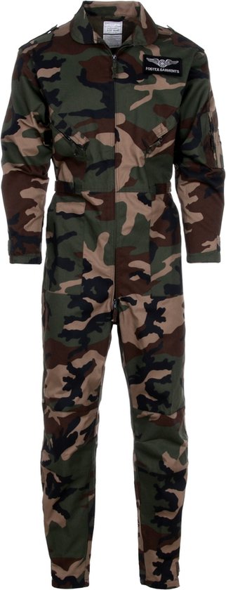 Combinaison enfant pilote Fostex camouflage Woodland