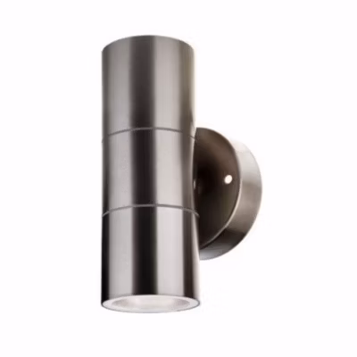 Applique Murale LED Argent IP44 Double Faisceau GU10 – SILUMEN