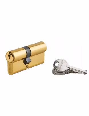 Cylindre de serrure double entrée Ecopro, 30x40mm, aluminium, anti-arrachement, 3 clés, laiton – SP