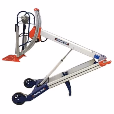 Grue d&rsquo;atelier semi électrique 3 en 1 – Crochet, plateau et fourches – Hauteur 1550mm – Charge max 120kg – 300778/P
