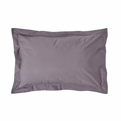 Taie d&rsquo;oreiller à  volants gris foncé 100% coton égyptien 200 fils, 50×75 cm – HOMESCAPES