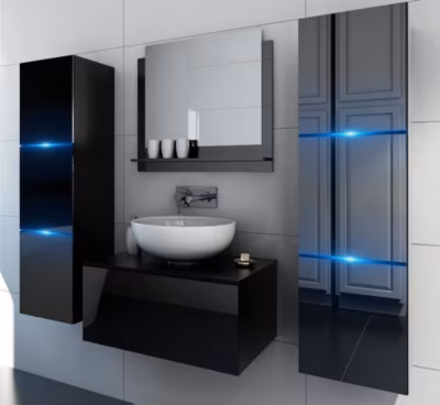 Ensemble meuble de salle de bain LIKE II 60 CM noir