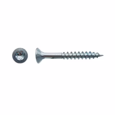 500 Vis Bois Tête Fraisée Torx F/Total 4 x 35 mm – Zingué blanc – D-Work