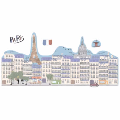 Grand Décor Panoramique Découpé, Grand papier peint découpé, Paris, France