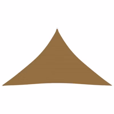 vidaXL Voile d&rsquo;ombrage 160 g-m2 Taupe 3,5×3,5×4,9 m PEHD