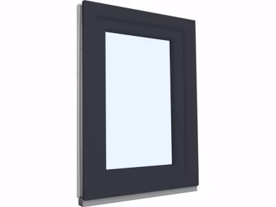 Fenêtre oscillo-battante PVC anthracite L 800mm x H 1350mm ouvrant droit