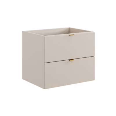 Meuble sous vasque BELLA 60 cm  Coloris marron congo  Design suspendu finition mate