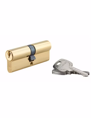 Cylindre de serrure double entrée STD UNIKEY (achetez-en plusieurs, ouvrez avec la même clé), 40x40mm, 3 clés, laiton – THIRARD