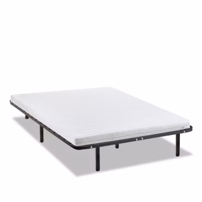 Ensemble Egio 140×190 cm Matelas Mousse + Sommier Métal