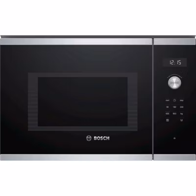 Micro-ondes encastrable – BOSCH Série 6 – BFL554MS0 – Noir / Inox – 59,4 x 38,8 x 38,3 cm