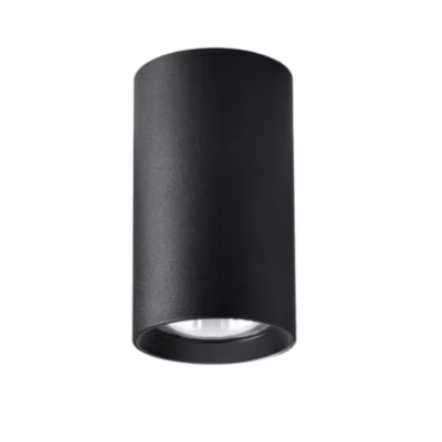Spot plafond tube noir GU10 13 cm éclairage directionnel moderne salon cuisine