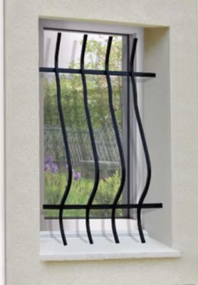 Grille de Defense Galbee pour Fenetre H 105 cm x L 140 cm (côte tableau)