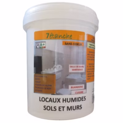 Résine d&rsquo;étanchéité pour Locaux humides – Sols – Murs – Gris – 1Kg