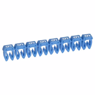 038106 Legrand – Boite De 1000 Repères Cab 3 Pour Fils 0,15mm² à 0,5mm² – Marquage Chiffre 6 Bleu