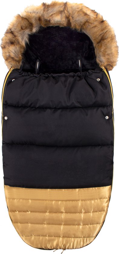 Chancelière Springos | Chancelière Buggy | Poussette Footmuff | 67 cm | Or noir