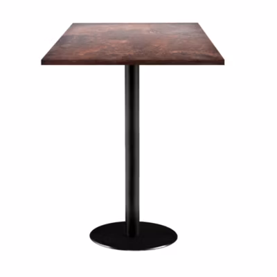 Mange-debout 60x60cm – modèle Rome rouille roc – Restootab