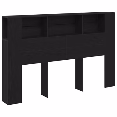 Cabinet de Tête de Lit Chêne noir Bois d&rsquo;ingénierie vidaXL
