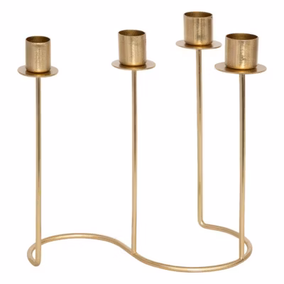 Chandelier Margy métal doré H23cm – Atmosphera