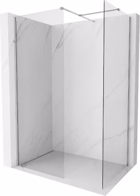 Mexen Kioto-X paroi de douche Walk-in 150 x 70 cm, transparent 10 mm, chrome – 800-150-202-01-00-070-X