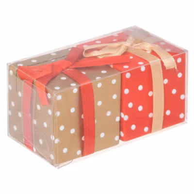 Lot de 2 cavaliers de table cadeau 4cm – feeric lights & christmas