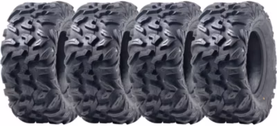Pneus pour quad 25×10.00R12, 255/65R12 OBOR Vulture, 6 plis, homologués pour la route, 67J, 307 kg (jeu de 4)