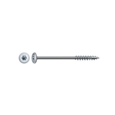 25 Vis Charpente Bois Tête Cylindrique Torx TSTAR + pointe 4CUT F/Partiel 10 x 320 mm – Zingué WIROX – D-Work