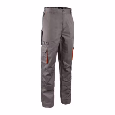 Pantalon de travail avec poches genouillères multipoche Coverguard NAVY/PADDOCK II Gris / Orange XXL