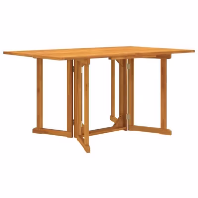 vidaXL Table de jardin papillon pliante 150x90x75 cm bois massif teck, table d&rsquo;extérieur, meuble de jardin, meuble de 362751