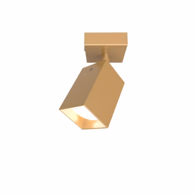 LUMICOM – BRINCK Plafonnier S, 1X GU10, max 33W, métal, anodic gold, L.6cm