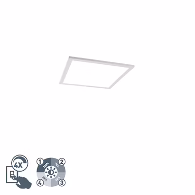 Plafonnier blanc 40 cm avec LED à 4 niveaux de luminosité – Liv