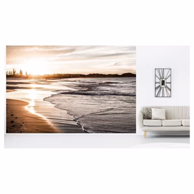Papier peint intissé MER CALME 400 x 270 cm (LxH) – Tapisserie murale panoramique XXL, Made in France par Scenolia