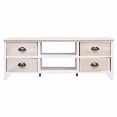 Prolenta Premium –  Meuble TV 108x30x40 cm Bois de Paulownia solide