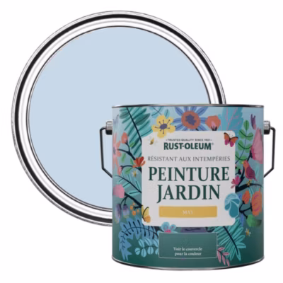 Peinture Bleue pour Jardin et terrasse, Finition Mate – RUST-OLEUM – Ciel bleu 2,5 L