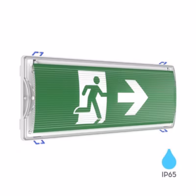 Signalétique de Sortie LED 5W 6500K IP65 IK07