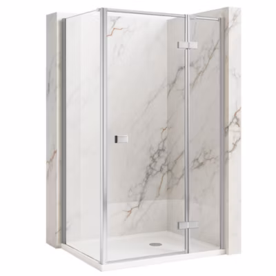 Cabine De Douche D&rsquo;Angle Rea Atlas Chrome 90X90 Right