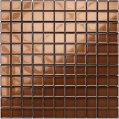 Mosaïque en verre sur filet pour salle de bain ou cuisine 30 cm x 30 cm – Mocassin