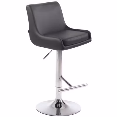 Tabouret De Bar -MOULINS Cuirette(Gris)