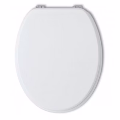 Abattant Wc Universel En Bois Laqué Blanc Brillant