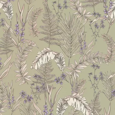 Profhome 394343-GU Papier peint floral légèrement texturé mat 5,33 m2