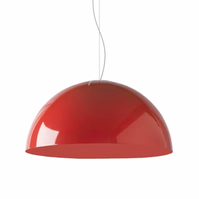 LUMICOM – CASSIS Suspension, 1XE27, max 42W, métal, rouge brillant, D60cm