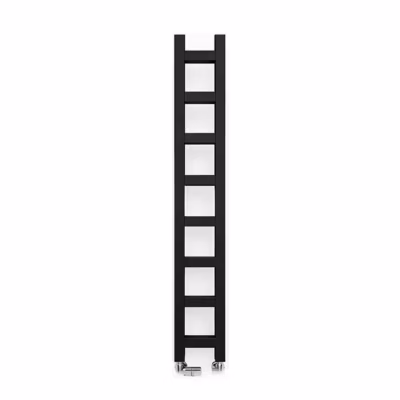 Radiateur design vertical chauffage central noir de 960mm de haut et 200mm de large. – 195 Watt – EAS960/200SXN