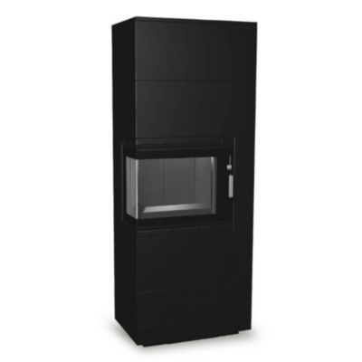 Insert de cheminée 60 BCG L meuble noir 2+2 70×180 CM 4-6 kW