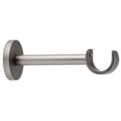 1 SUPPORT MUR MOYEN OUVERT – CHROME SATINÉ – 12CM – DIAMÈTRE 28