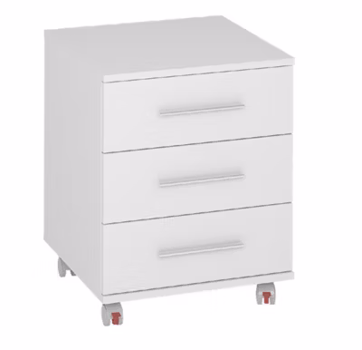 Table de chevet / Table de nuit coloris blanc – Longueur 45,5 x Profondeur 40 x Hauteur 58 cm